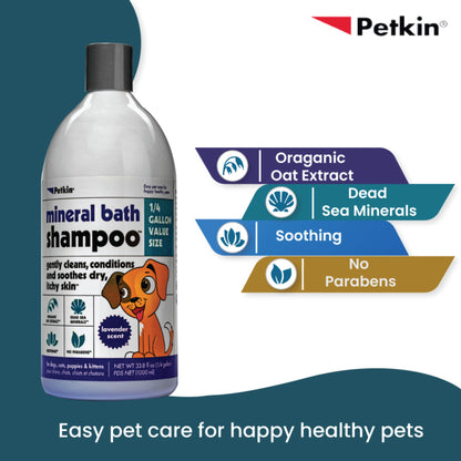 Petkin Mineral Bath Shampoo, Lavender