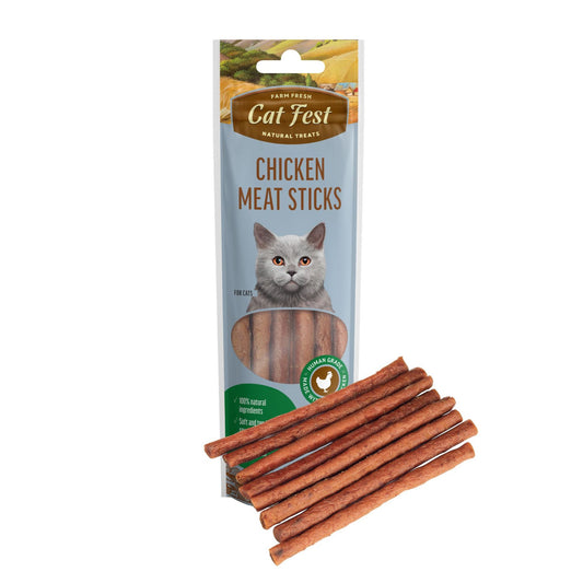 CatFest Meat Sticks Chicken Natural Cat Treat -All Cat Breeds