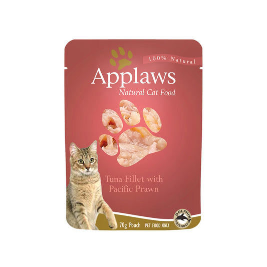 Applaws Cat Wet Food 70g Tuna Fillet with Pacific Prawns in Broth For Cat