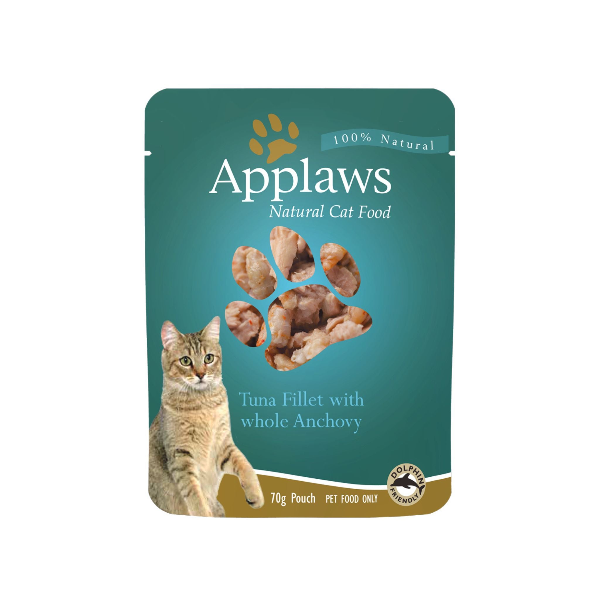 Applaws Cat Wet Food 70g Tuna Fillet with Whole Anchovy in Broth For Cat