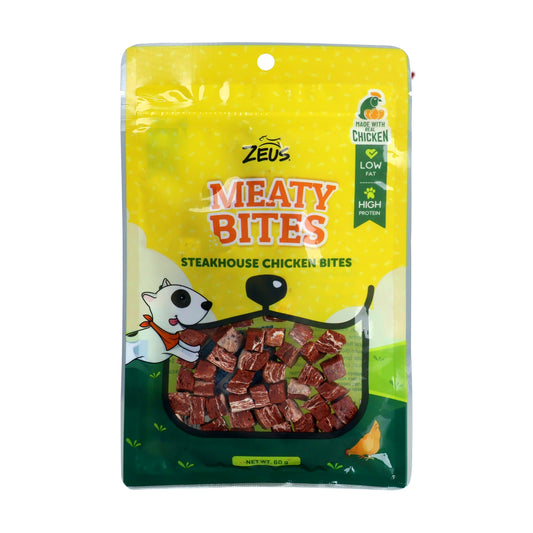 Zeus Meaty Bites Steakhouse Chicken Bites 60g