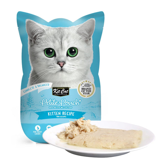 Kit Cat Petite Pouch Complete & Balanced Wet Cat Food - Kitten Tuna in Aspic 70g For Cats