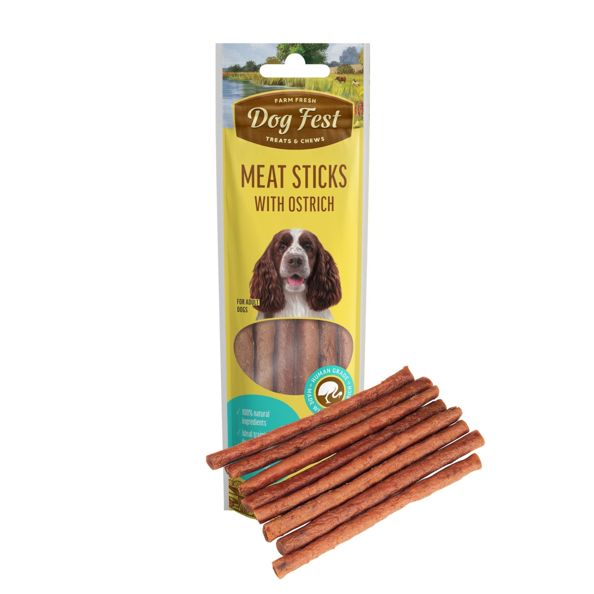 Dogfest Meat Sticks with Ostrich Treats