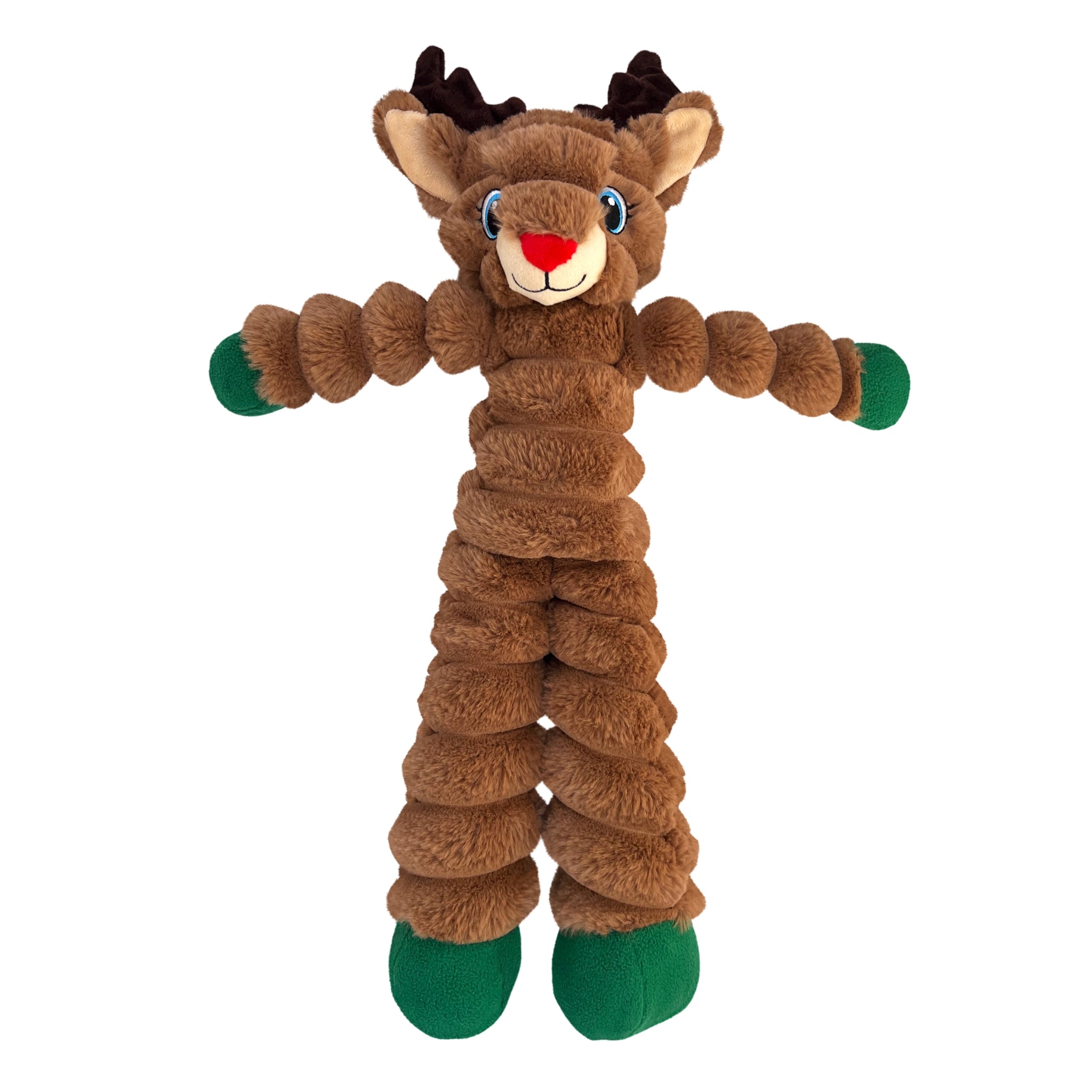 KONG Holiday Shakers Crumples Reindeer Dog Toy - Durable & Festive