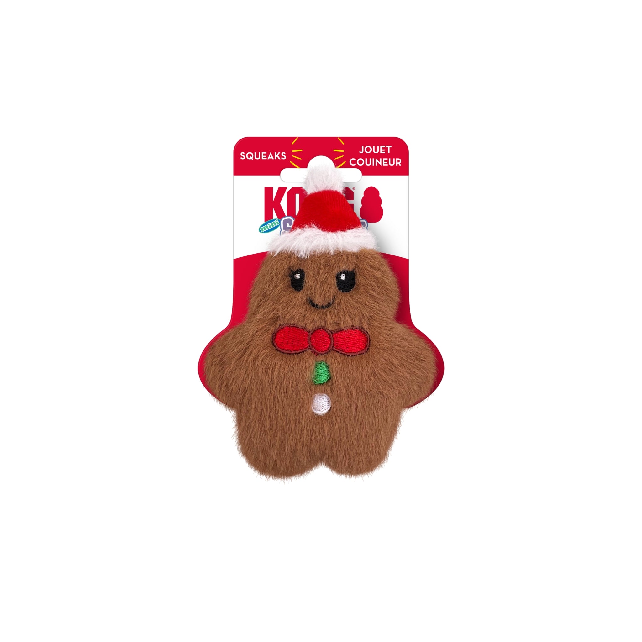 KONG Holidays Snuzzles Mini Gingerbread -Fun Kong Dog Toys