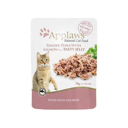 Applaws Cat Wet Food 70g Tender Tuna with Salmon in a Tasty Jelly For Cat