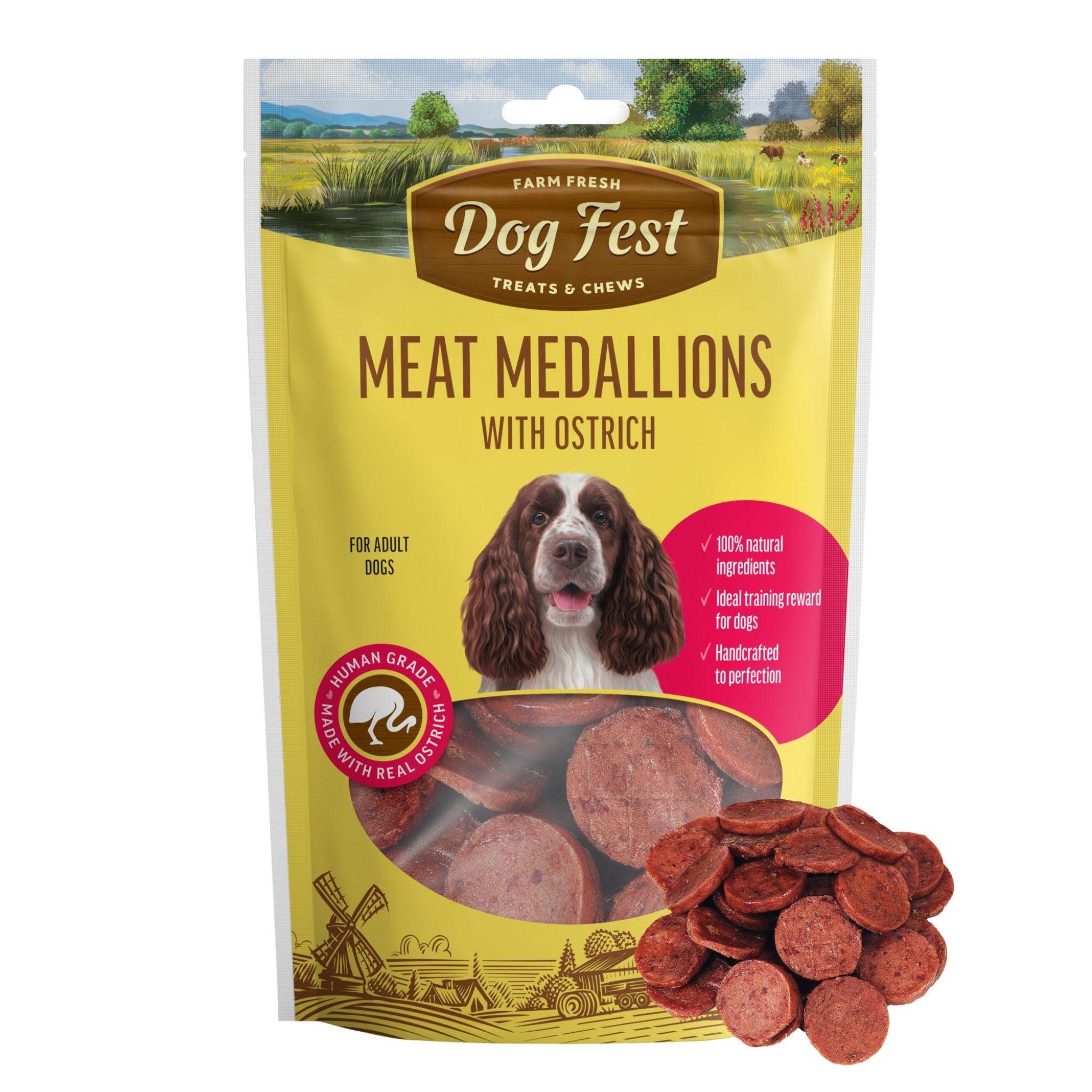 Dogfest Medallions with Ostrich Treats