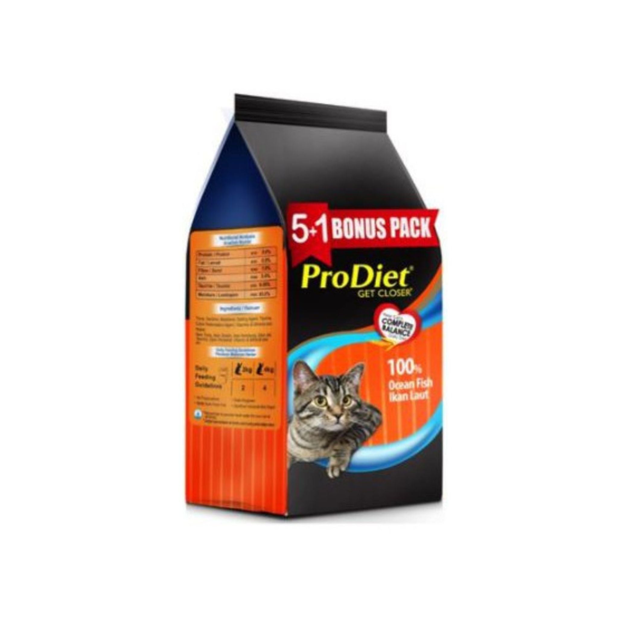 ProDiet Wet Adult Cat Food Ocean Fish Pack of 5+1 (Buy 5 Ocean Fish Wet Pouches & Get 1 Tuna Fish Wet Pouch Absolutely Free)