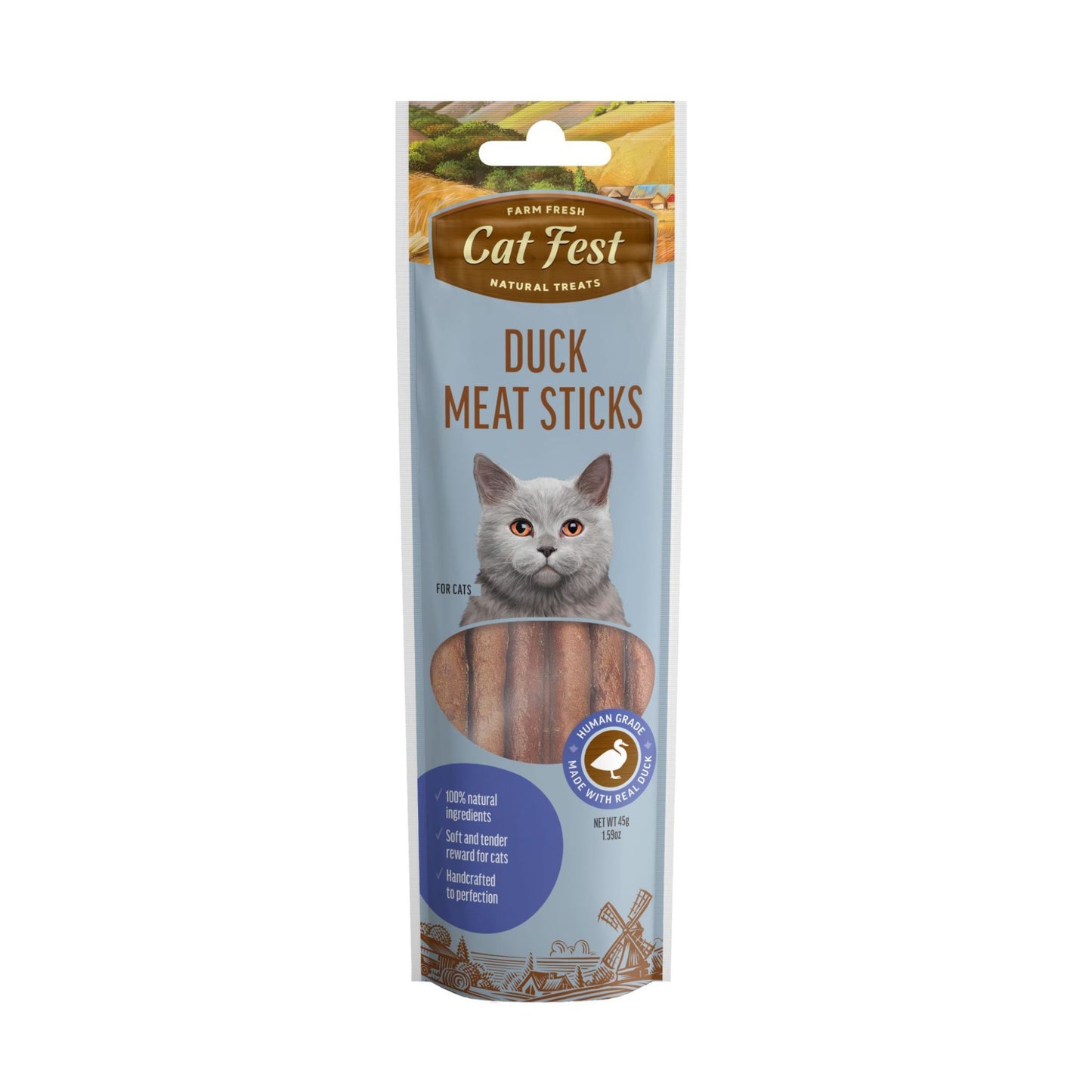 CatFest Meat Sticks Duck for Cats – Healthy & Delicious Cat Treats