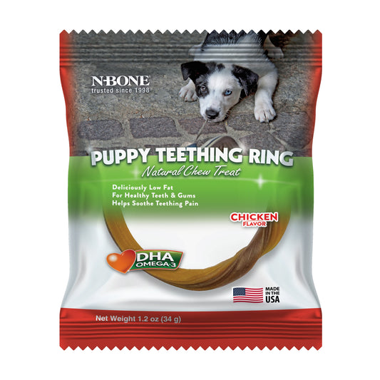 NPIC N-Bone Puppy Teething Ring Puppy Teething Ring Chicken flavour  34g