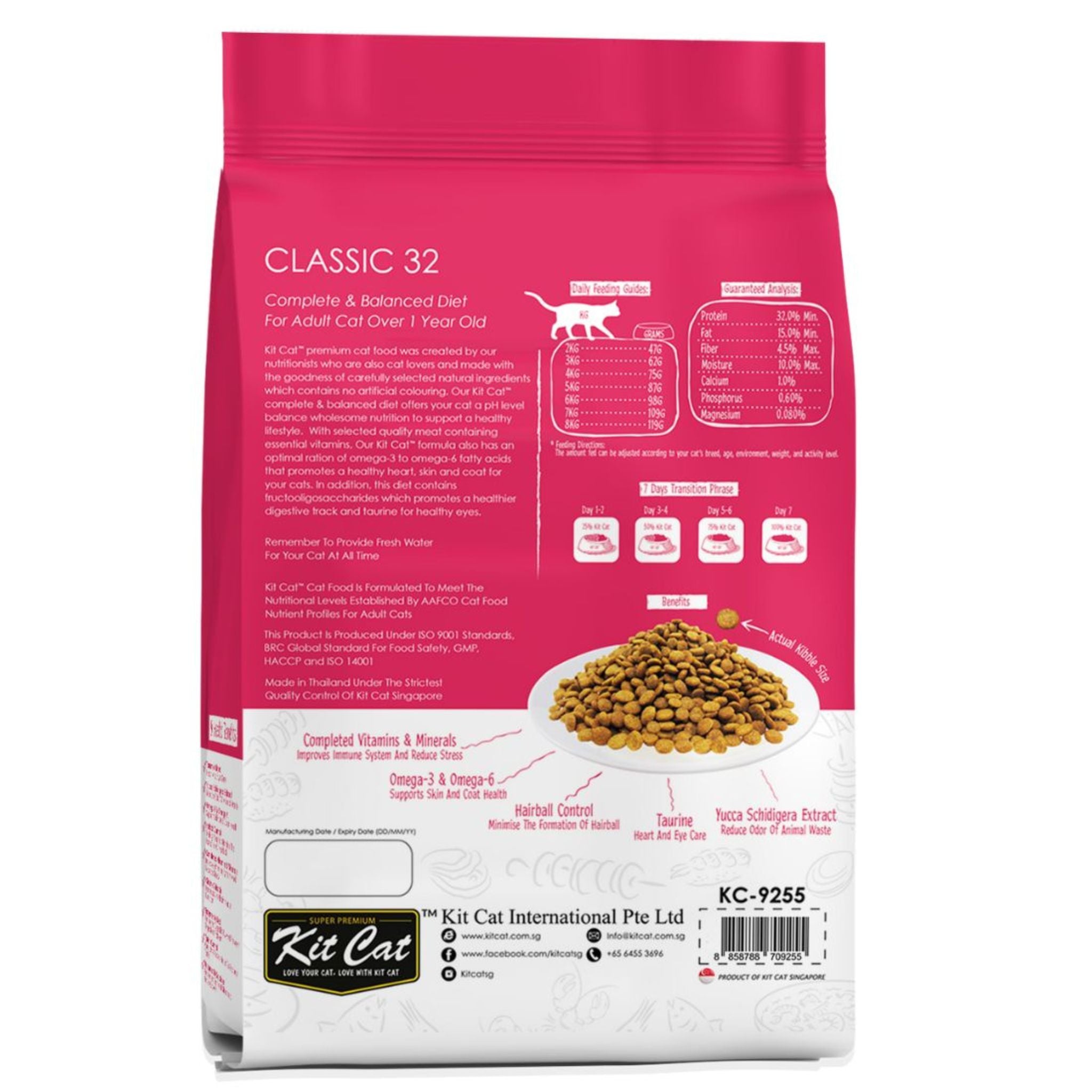 Kit Cat Premium Cat Food Classic 32  For Cats