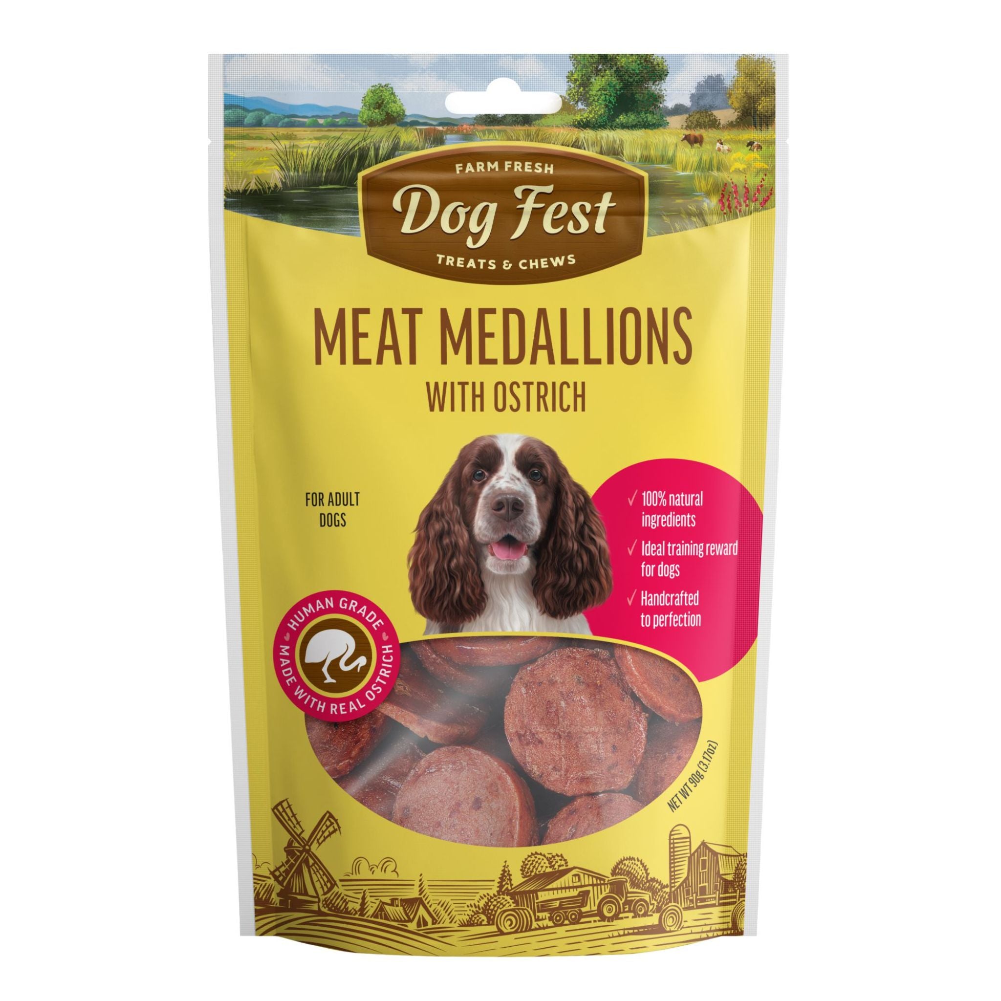 Dogfest Medallions with Ostrich Treats