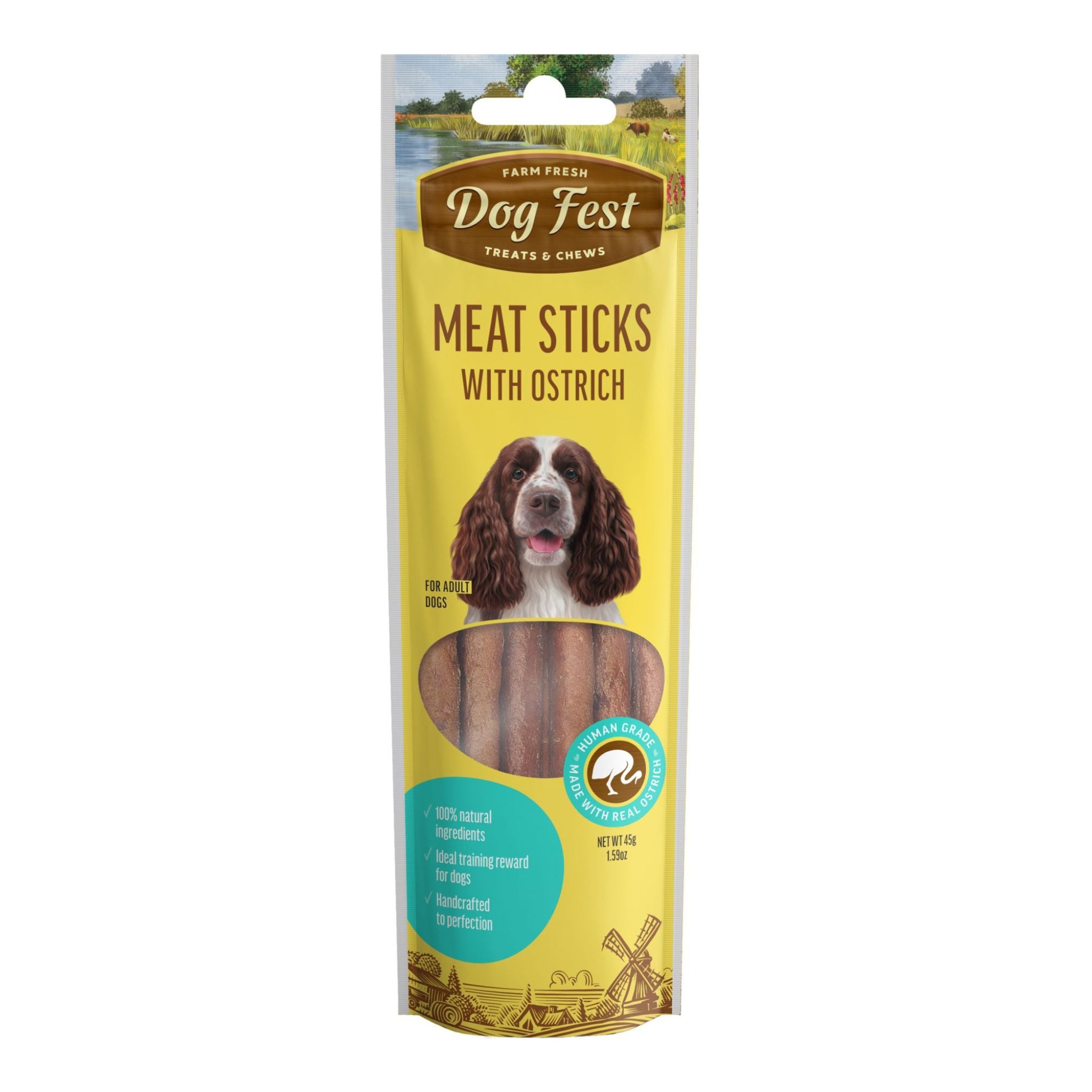 Dogfest Meat Sticks with Ostrich Treats