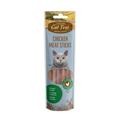 CatFest Meat Sticks Chicken Natural Cat Treat -All Cat Breeds