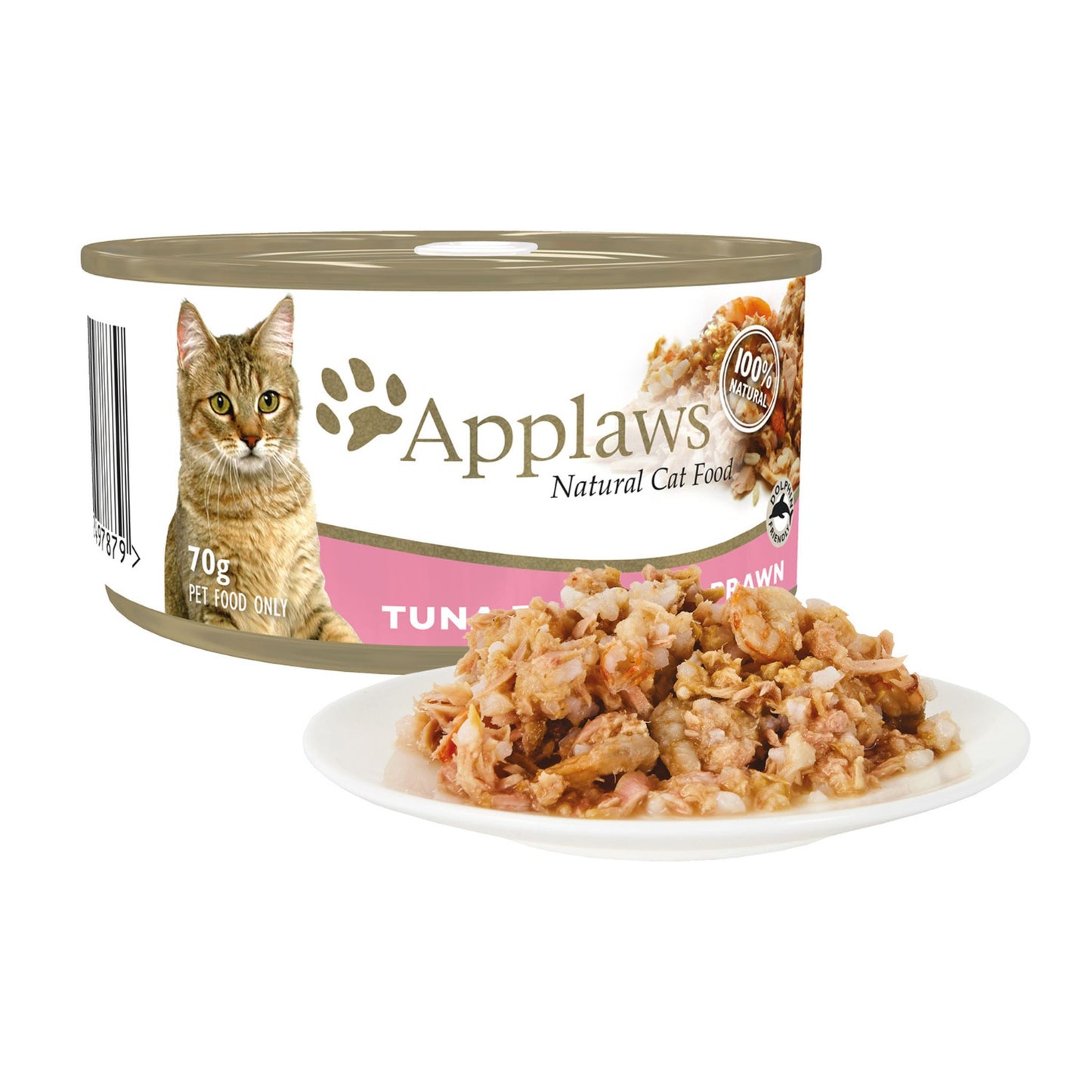 Applaws Cat Wet Food 70g Tuna Fillet and Prawns in Broth For Cat