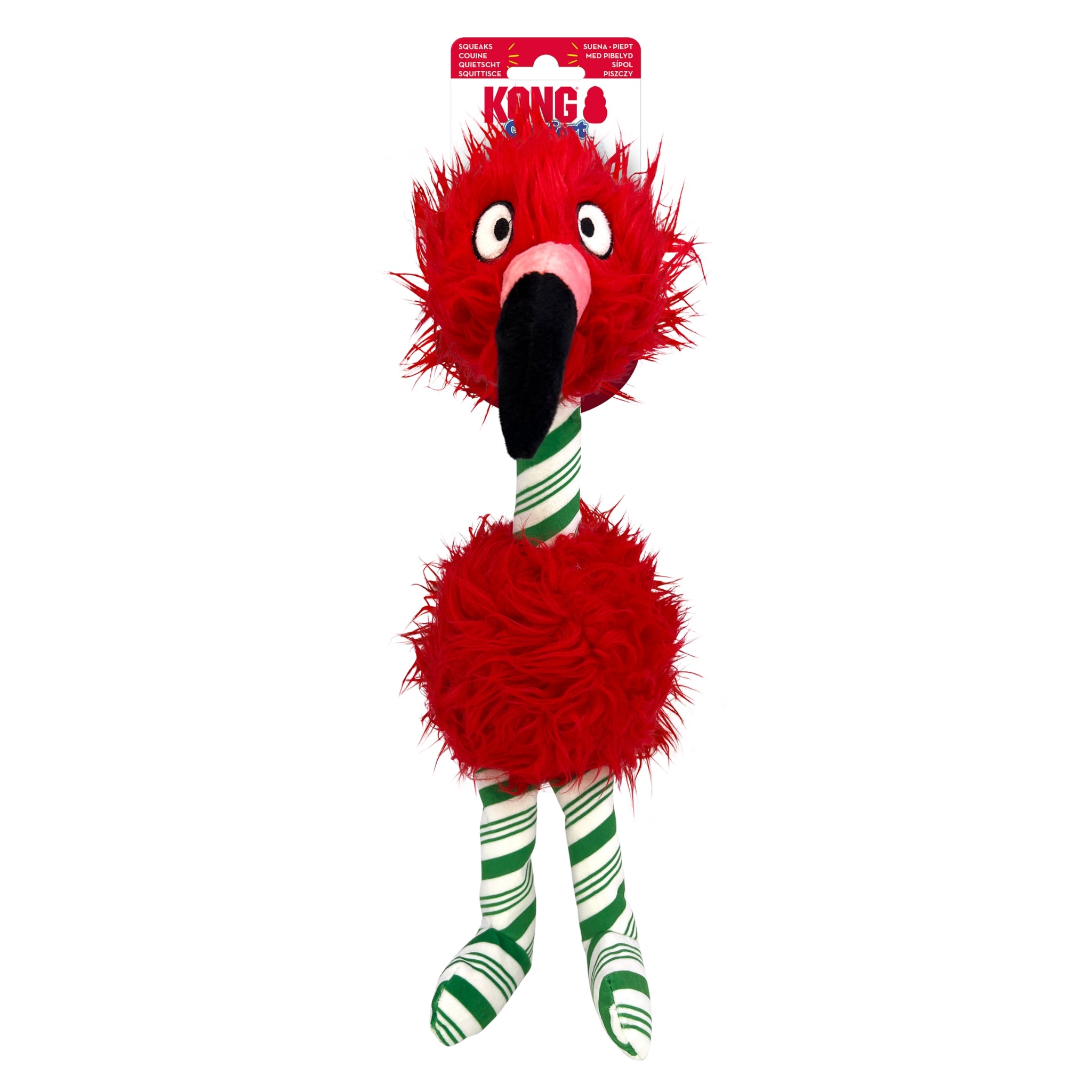 KONG Holiday Comfort Bird Dog Toy – Plush, Squeaky Fun Toy