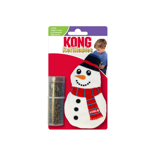 KONG HOLIDAY REFILLABLES SNOWMAN CAT TOYS