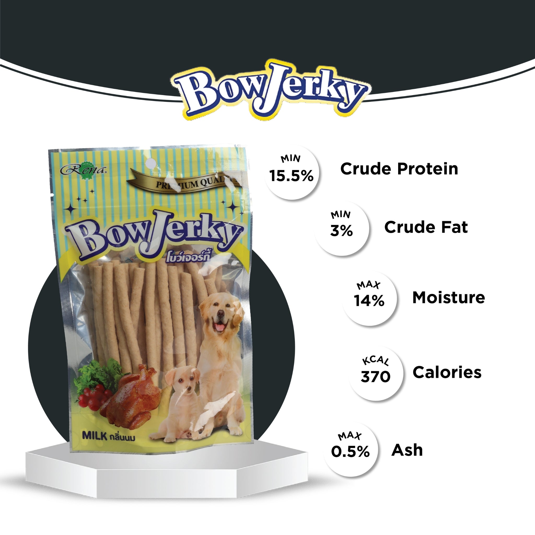 Rena BowJerky Milk Sticks 200g