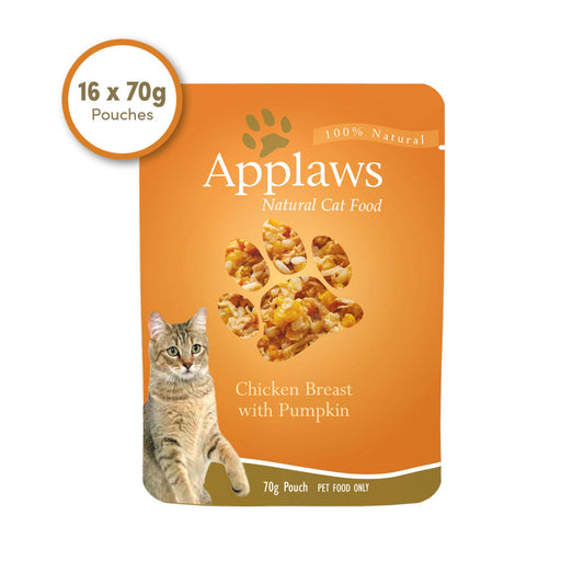 Applaws Cat Wet Food 70g Chicken Breast with Pumpkin in Broth For Cat