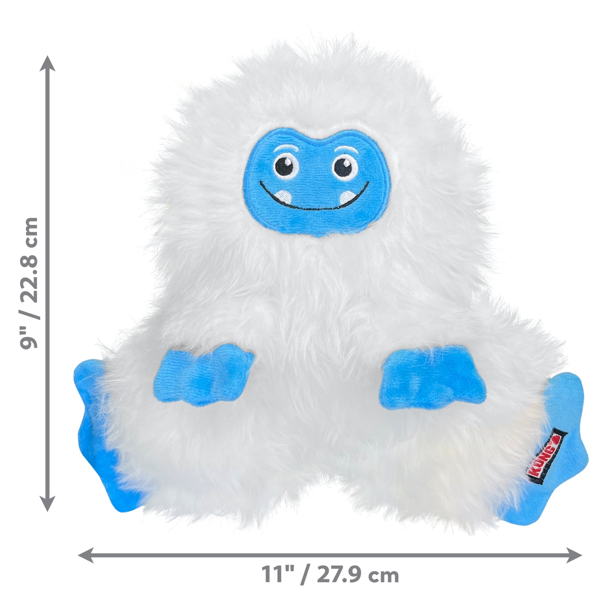 KONG Holiday Frizzles Yeti Dog Toy - Fun & Cozy for Dogs