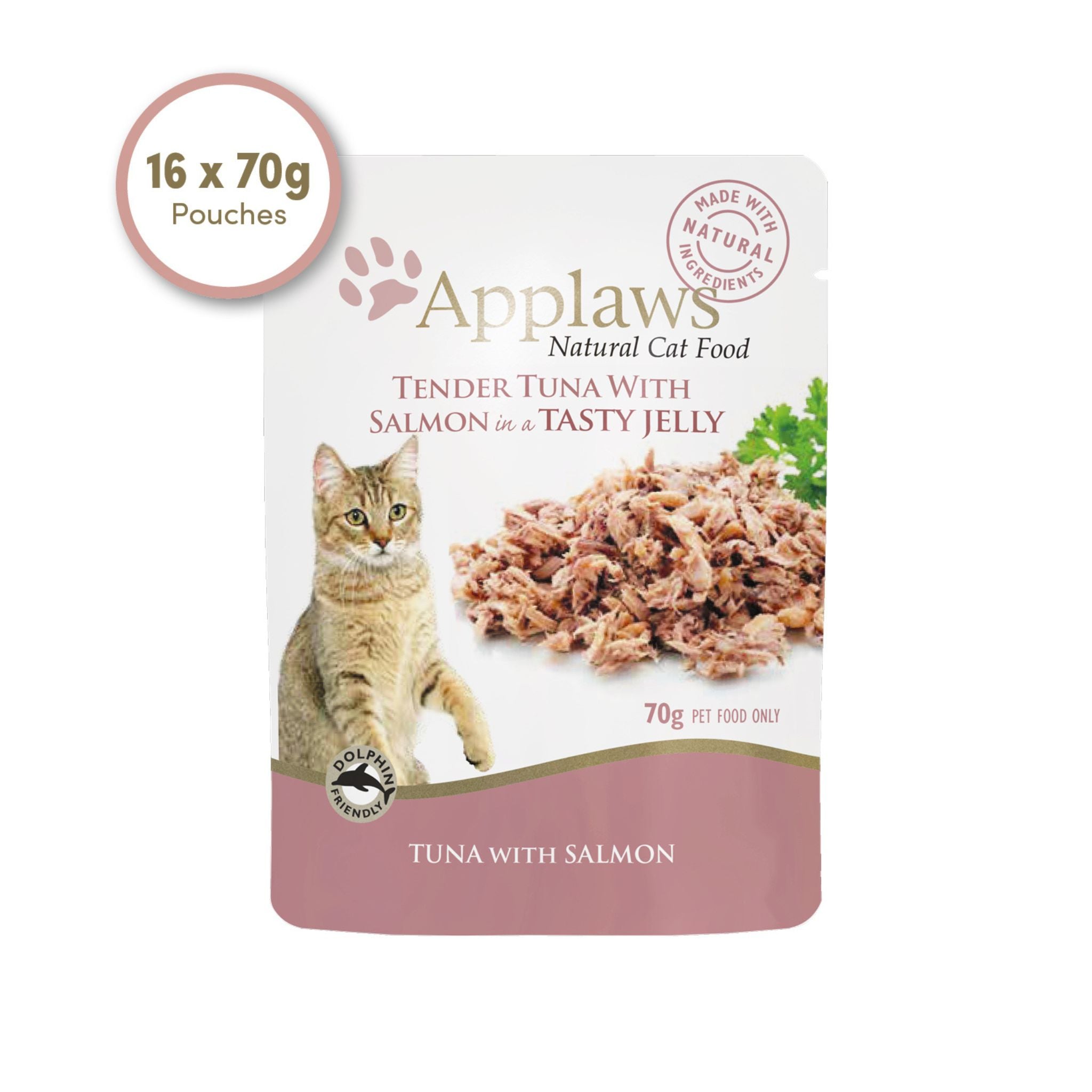 Applaws Cat Wet Food 70g Tender Tuna with Salmon in a Tasty Jelly For Cat