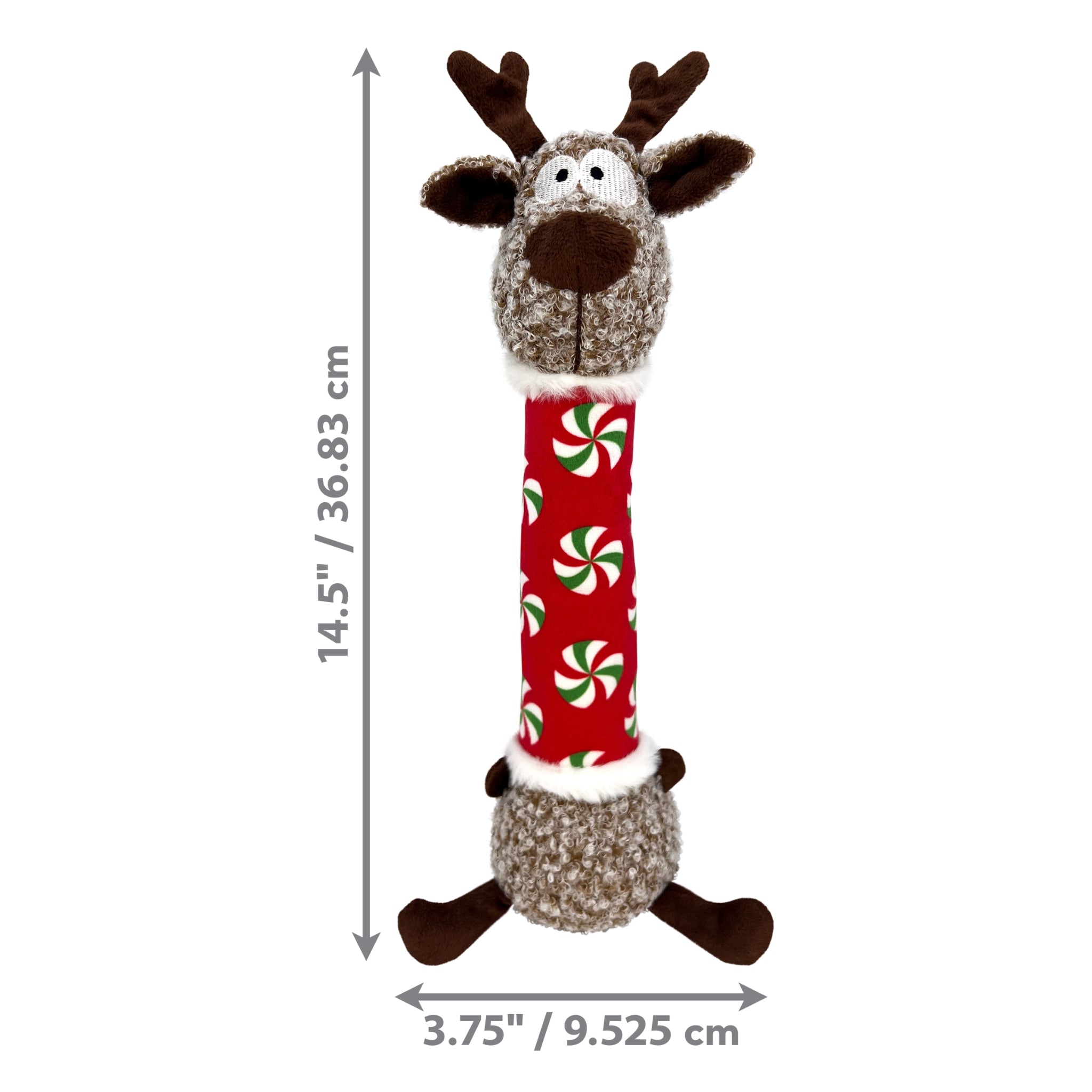 KONG Holiday Shakers Luvs Reindeer Dog Toy – Durable & Festive Fun