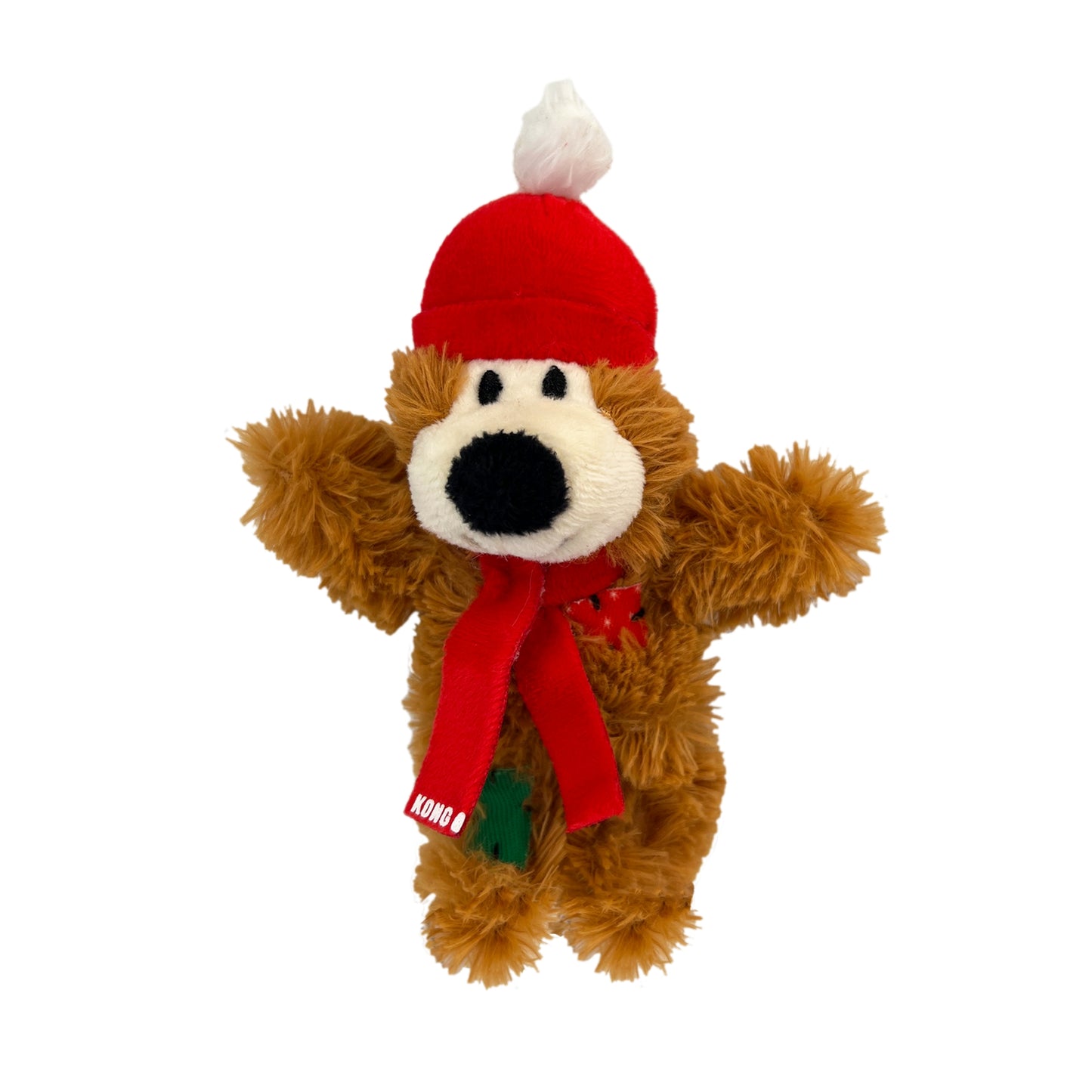 KONG Holiday Softies Bear Cat Toys- Festive & Engaging Toy