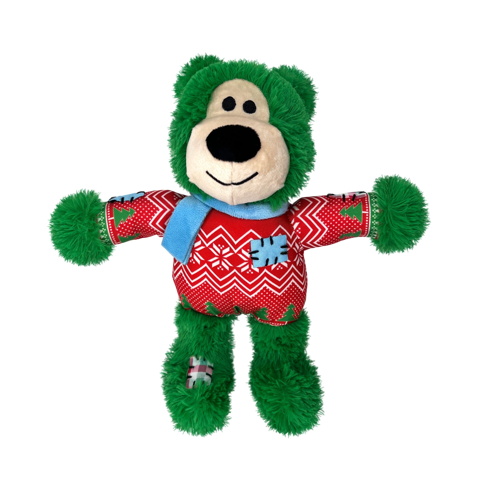 KONG Holiday Wild Knots Bear Dog Toys – Durable & Festive Fun