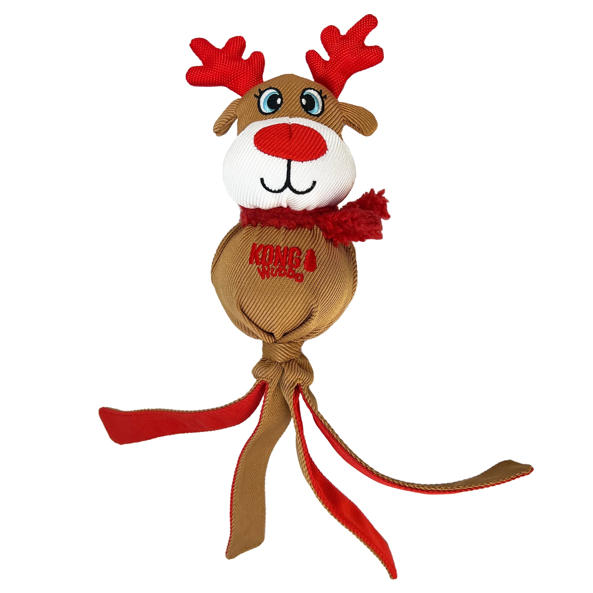 KONG Christmas Wubba Dog Toy – Festive Fun with Long Tails