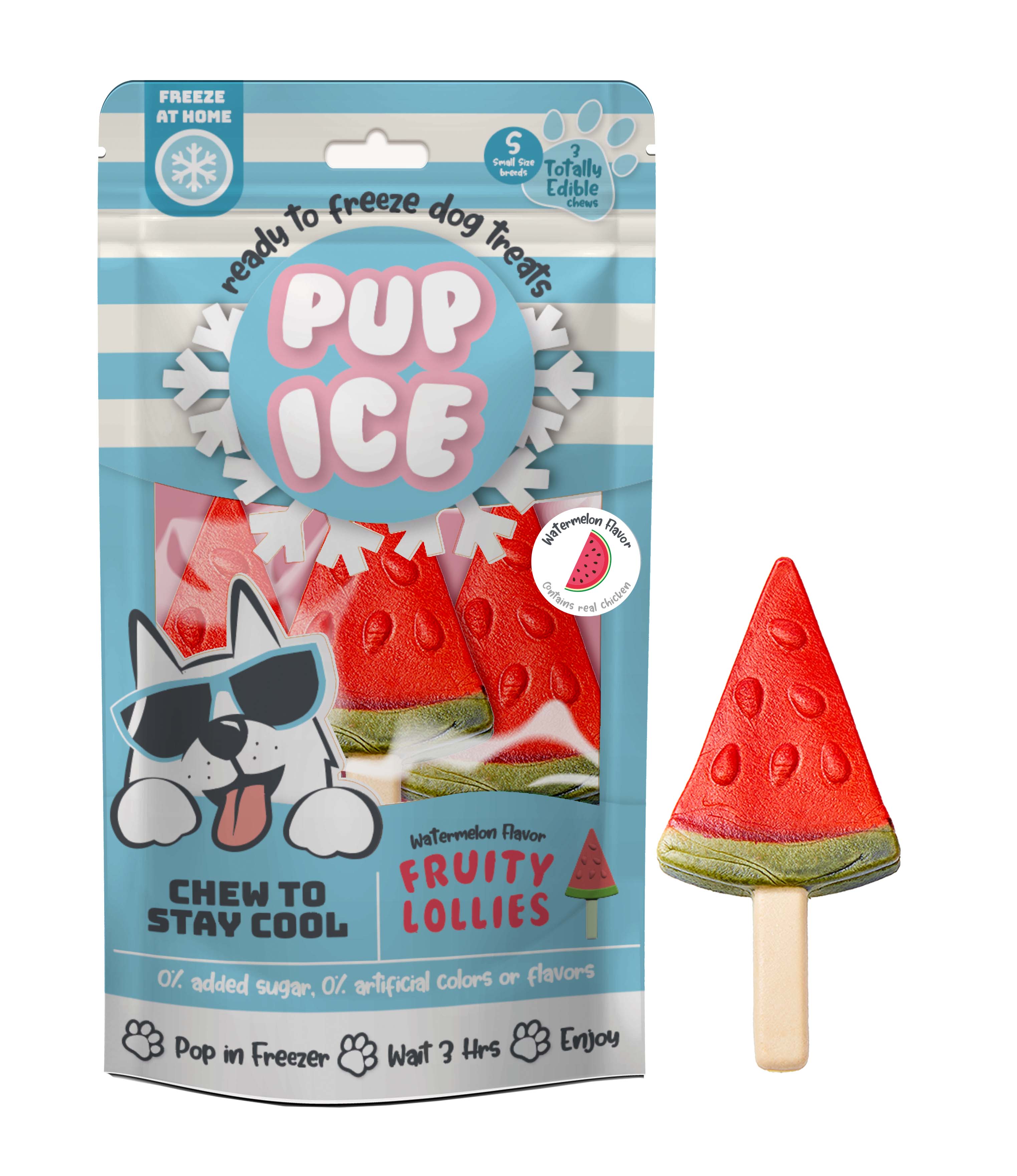 Imaginelles Pup Ice Fruity Lollies Watermelon 90g - Rufftail