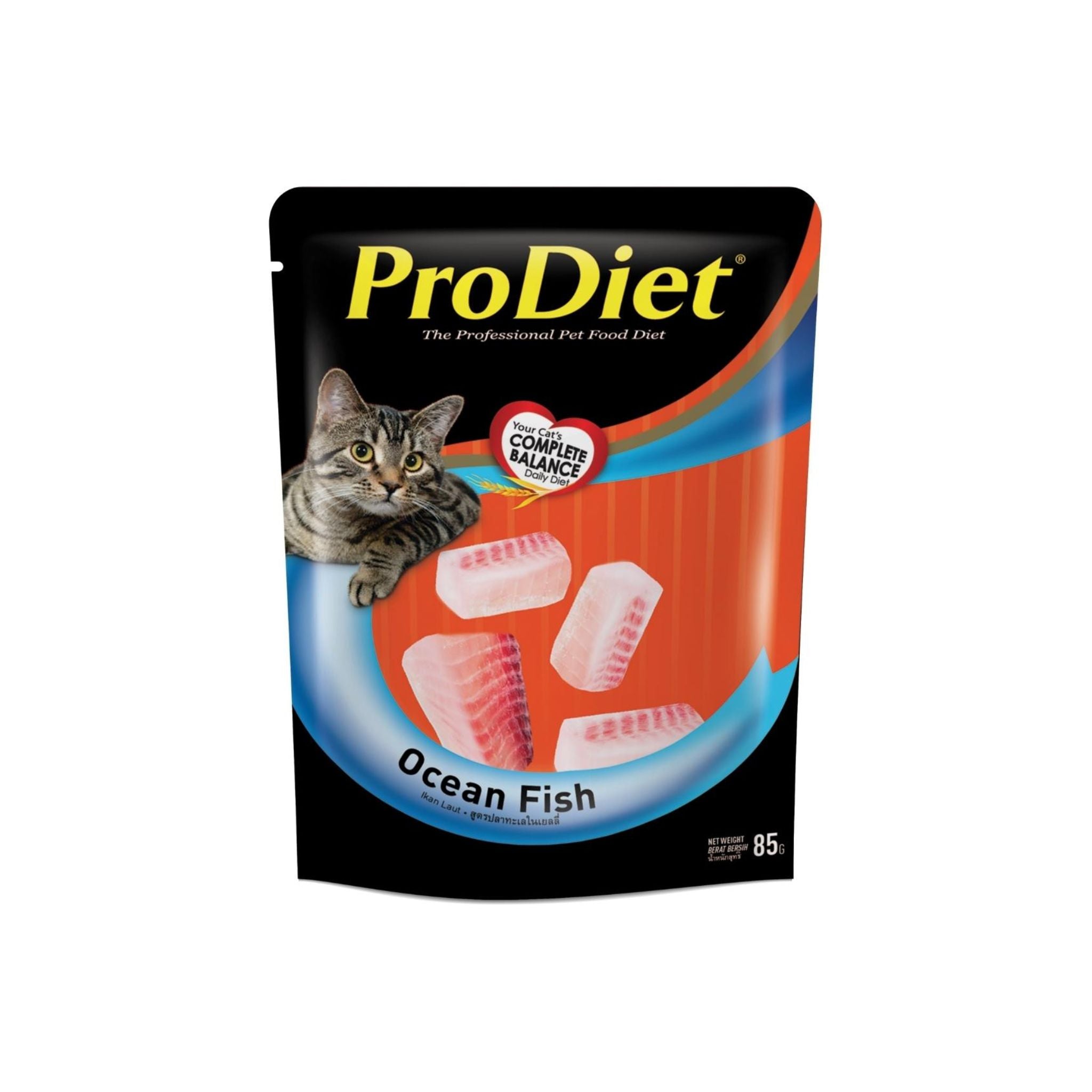 ProDiet Wet cat Food Pouch Ocean Fish 85 g For Cats