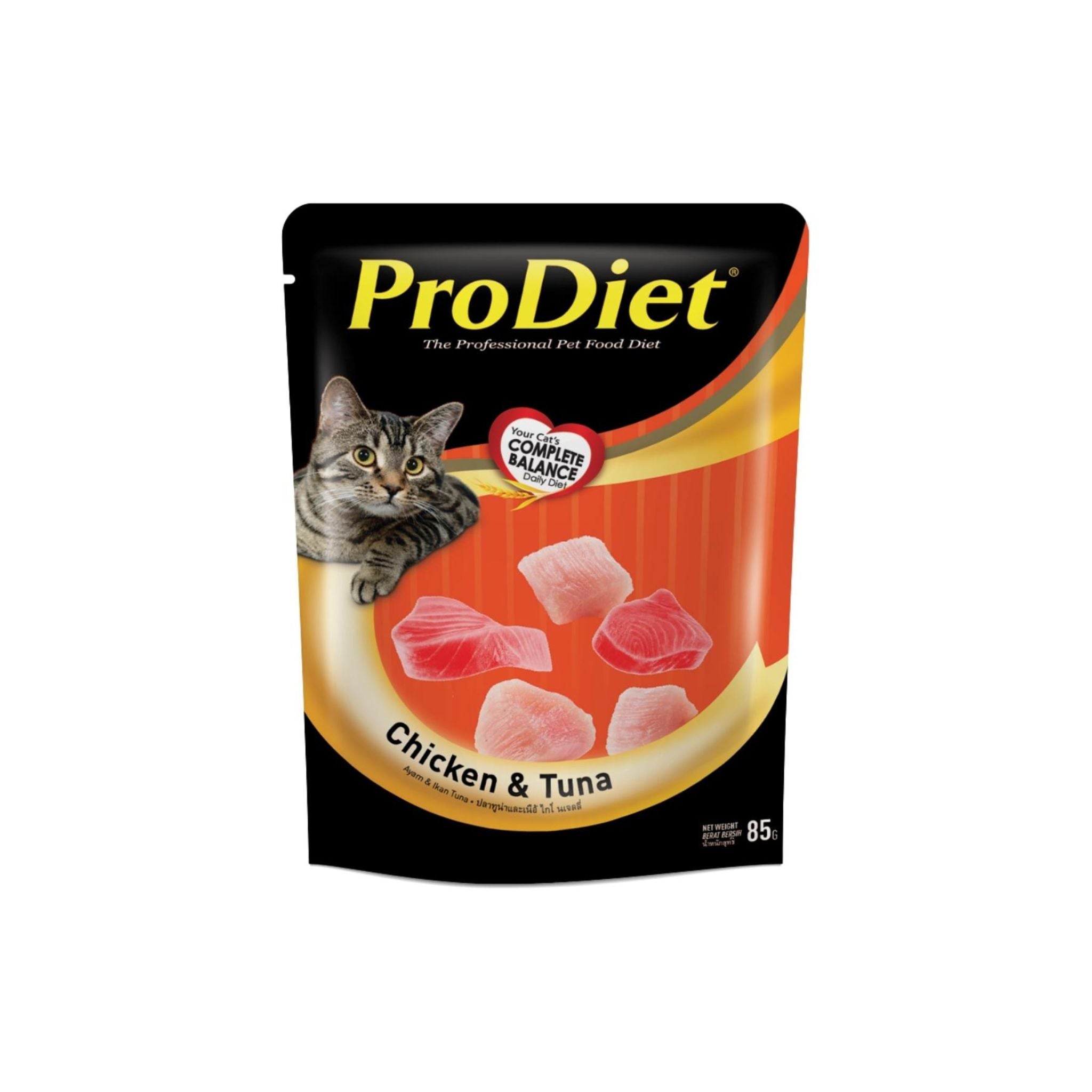 ProDiet Wet cat Food Pouch Chicken & Tuna 85 g For Cats