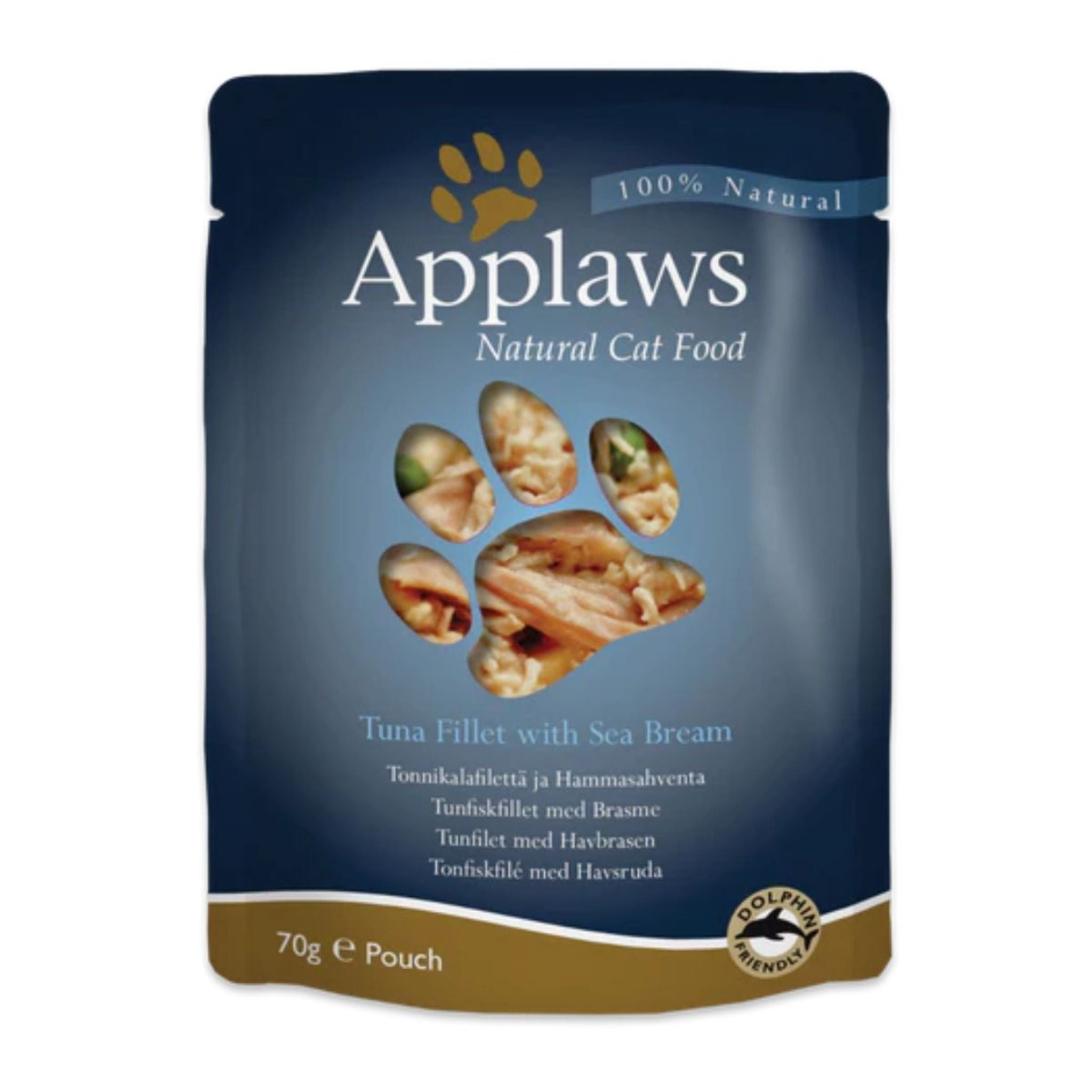 Applaws Cat Wet Pouch Tuna Fillet With Sea Bream 70 Gm For Cat