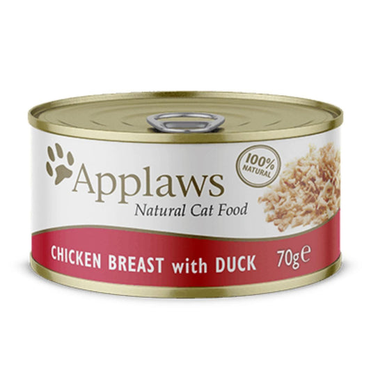 Applaws Cat Wet Tin Food Chicken with Duck 70 Gm For Cats